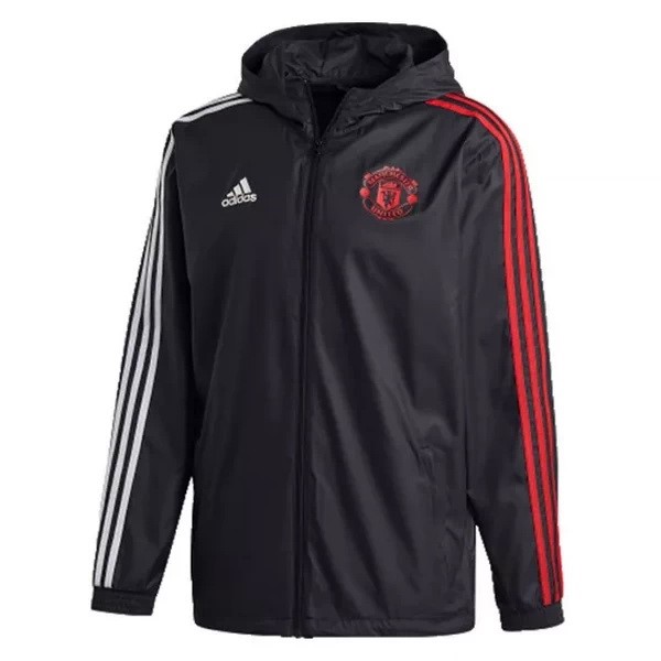 Giacca Calcio a vento Manchester United 20/21 Nero Rosso